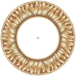 Florentine Sun 12&quot; Wide Recessed Can Ceiling Medallion