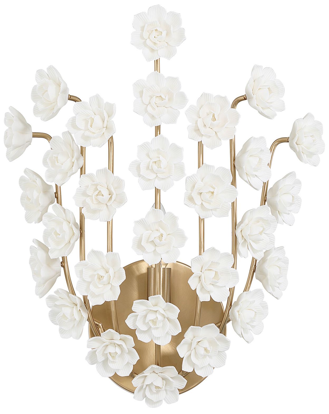 Image 2 Flores 1-Light Wall Sconce in Noble Brass by Breegan Jane more views
