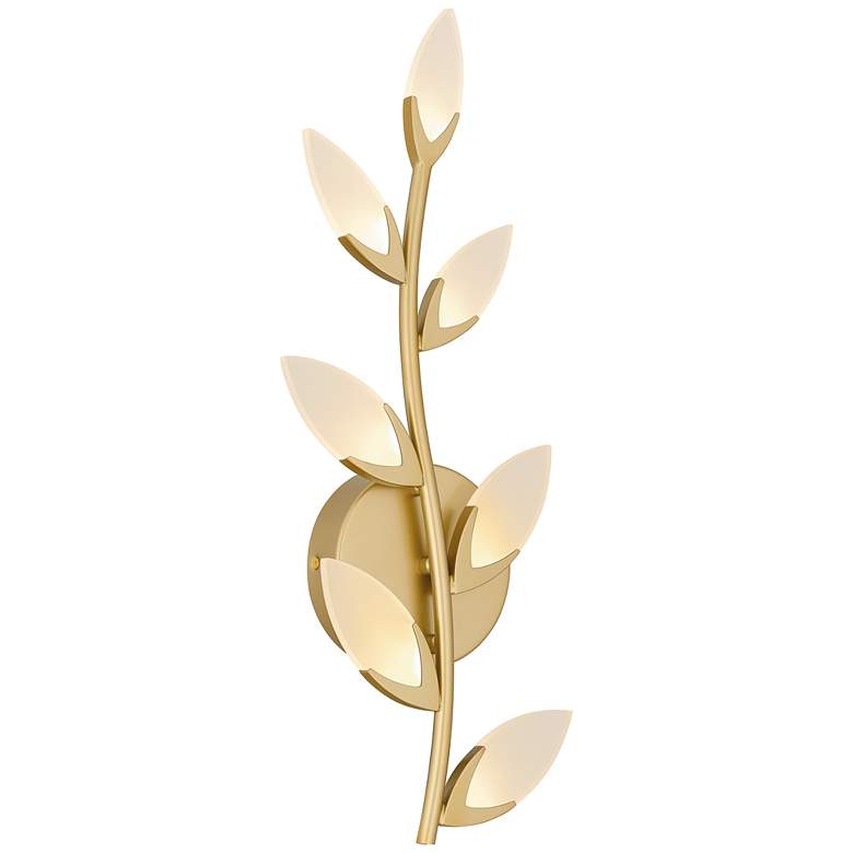 Image 1 Flores Integrated LED Soft Gold Wall Sconce