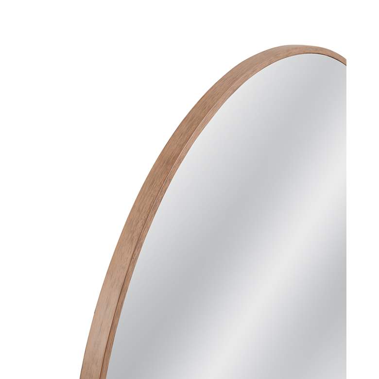 Image 3 Florets 32" x 32" Brown Round Wall Mirror more views