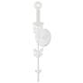 Florian 19 1/2" High Gesso White Wall Sconce