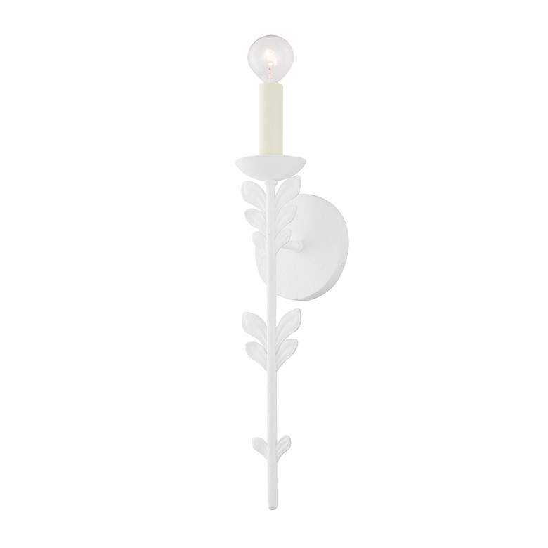 Image 2 Florian 19 1/2" High Gesso White Wall Sconce more views
