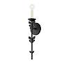 2_Florian 19 1/2" High Textured Black Wall Sconce more views