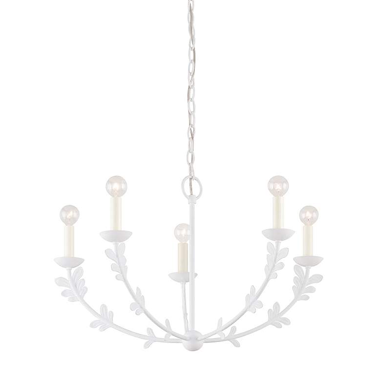 Image 1 Florian Gesso White Small Chandelier