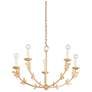 Florian Gold Leaf Small Chandelier