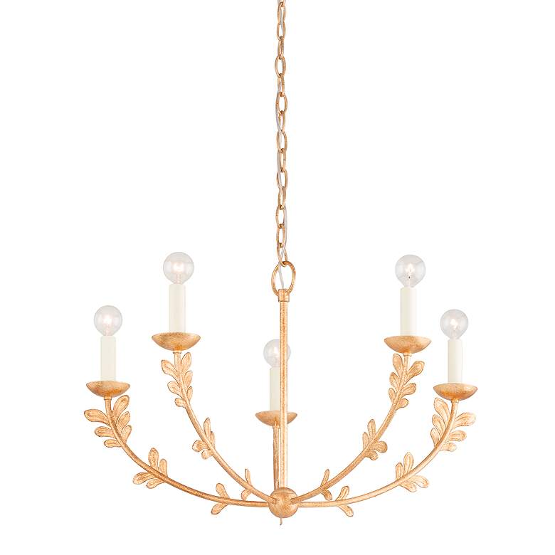 Image 2 Florian Gold Leaf Small Chandelier more views