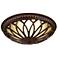 Florida Bronze Leaves 18" Wide Ceiling Light