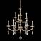Floridia 30 1/2"W Champagne Gold 9-Light 2-Tier Chandelier