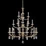 Floridia 42" Wide Champagne Gold 21-Light 3-Tier Chandelier