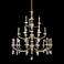 Floridia 42" Wide Champagne Gold 21-Light 3-Tier Chandelier