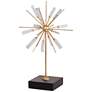 Florrie 22 3/4" High Gold and White Sputnik Accent Sculpture