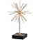 Florrie 22 3/4" High Gold and White Sputnik Accent Sculpture