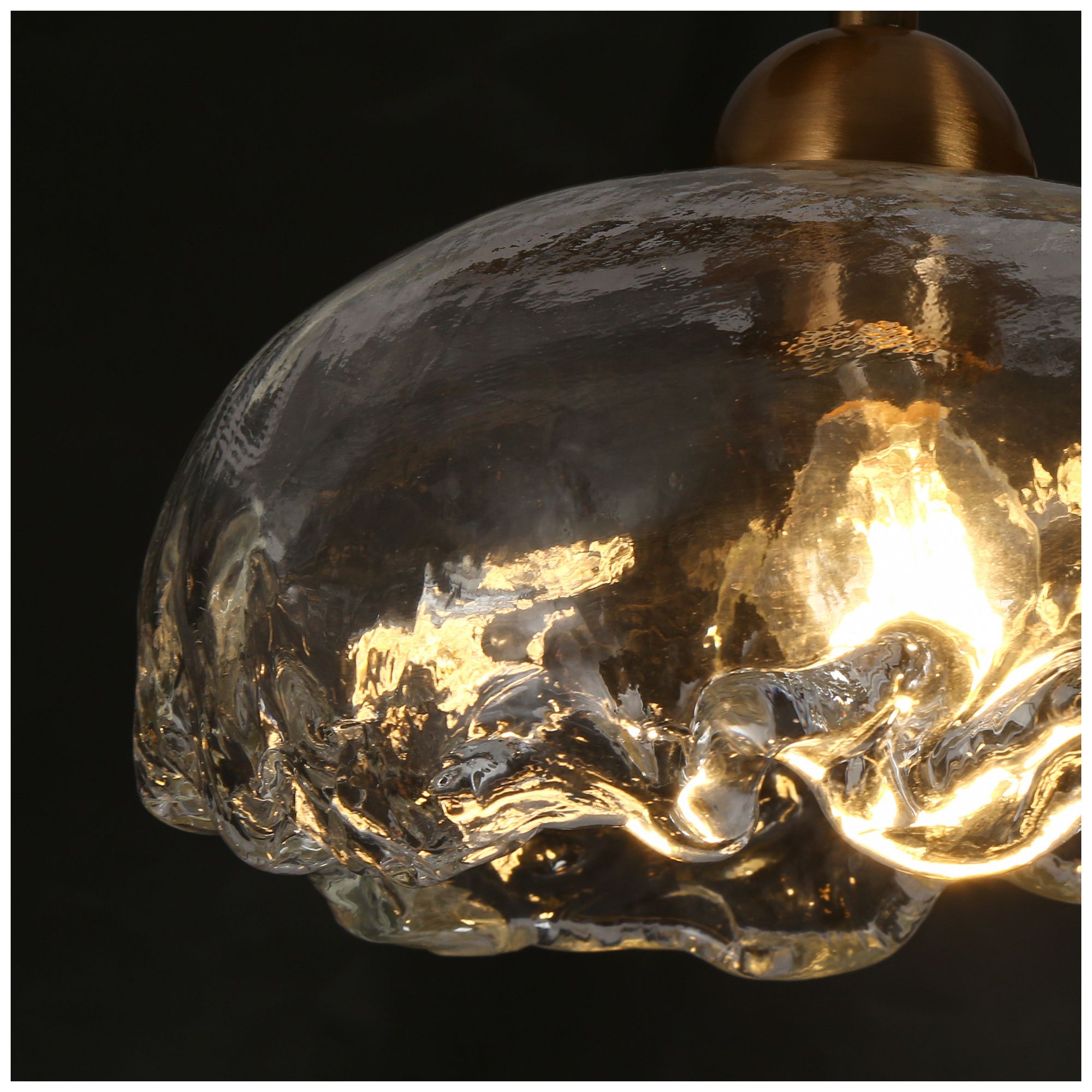 Image 3 Floski 3-Light Glass Cluster Island Pendant Light more views