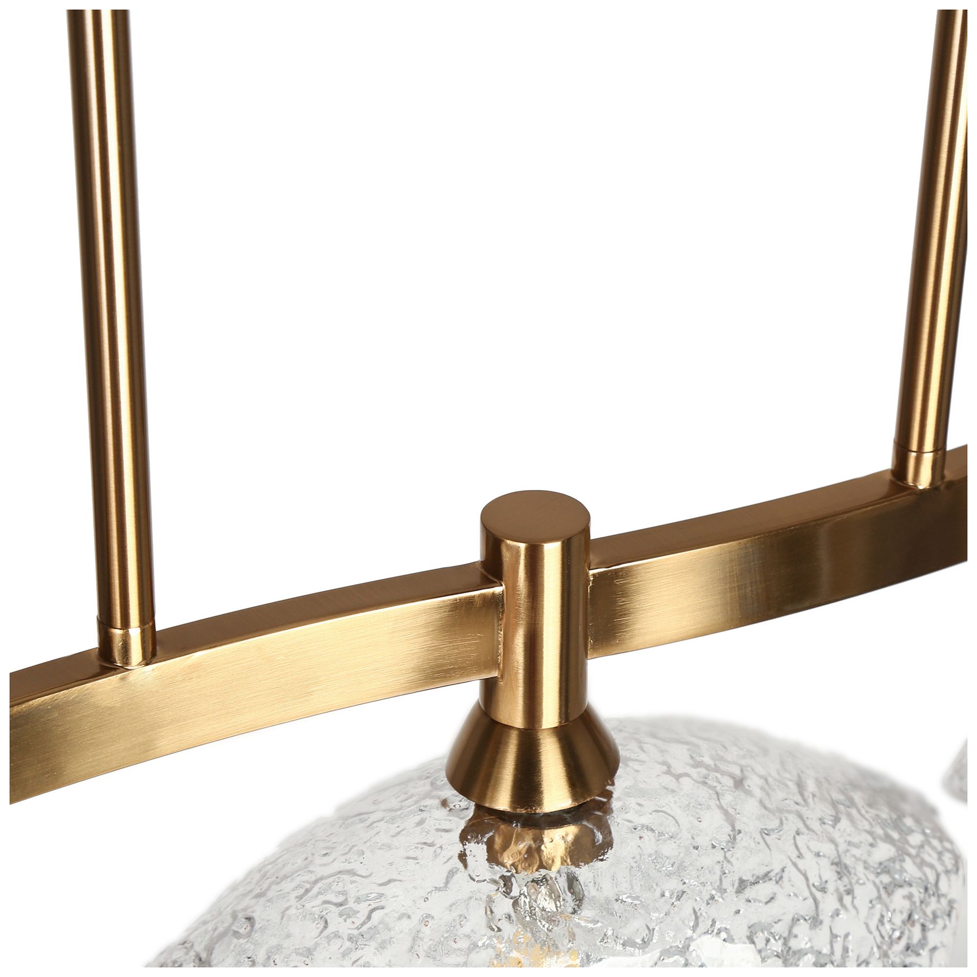 Image 2 Floski 5-Light Gold Glass Island Chandelier more views