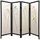 Flourshing 78" Wide Rugged Wood 4-Panel Screen/Room Divider