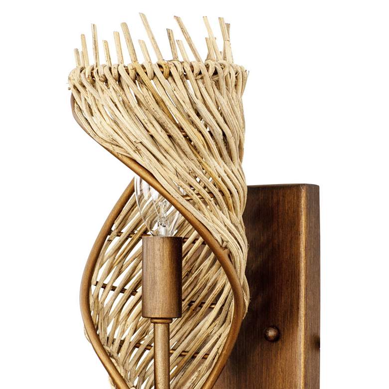 Image 2 Flow 1-Lt Right Sconce - Baguette/Natural Rattan more views