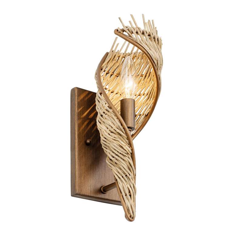 Image 5 Flow 1-Lt Right Sconce - Baguette/Natural Rattan more views