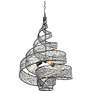 2_Flow 18" Wide 3-Lt Steel Twist Pendant more views