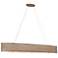 Flow 48" Wide 6-Lt Hammered Ore Oval Linear Pendant