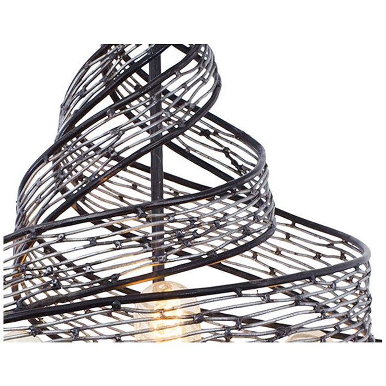 Image 5 Flow 6-Light Twist Pendant - Steel more views
