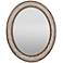 Flow Hammered Ore 29" x 35" Oval Wall Mirror