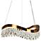 Flowarop 1-Light LED Crystal Drum Chandelier
