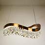 1_Flowarop 1-Light LED Crystal Drum Chandelier