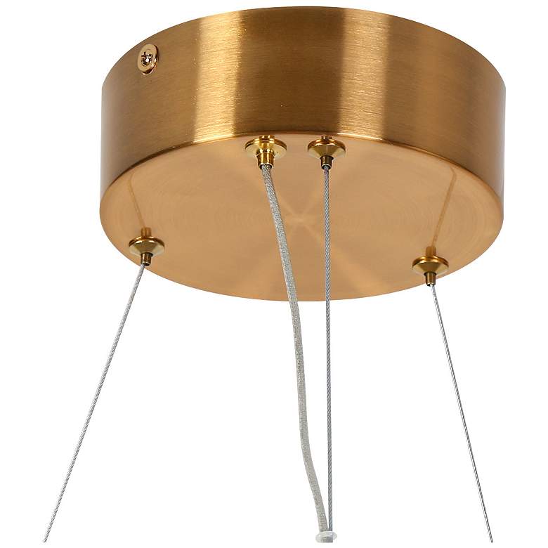 Image 3 Flowarop 1-Light LED Crystal Drum Chandelier more views
