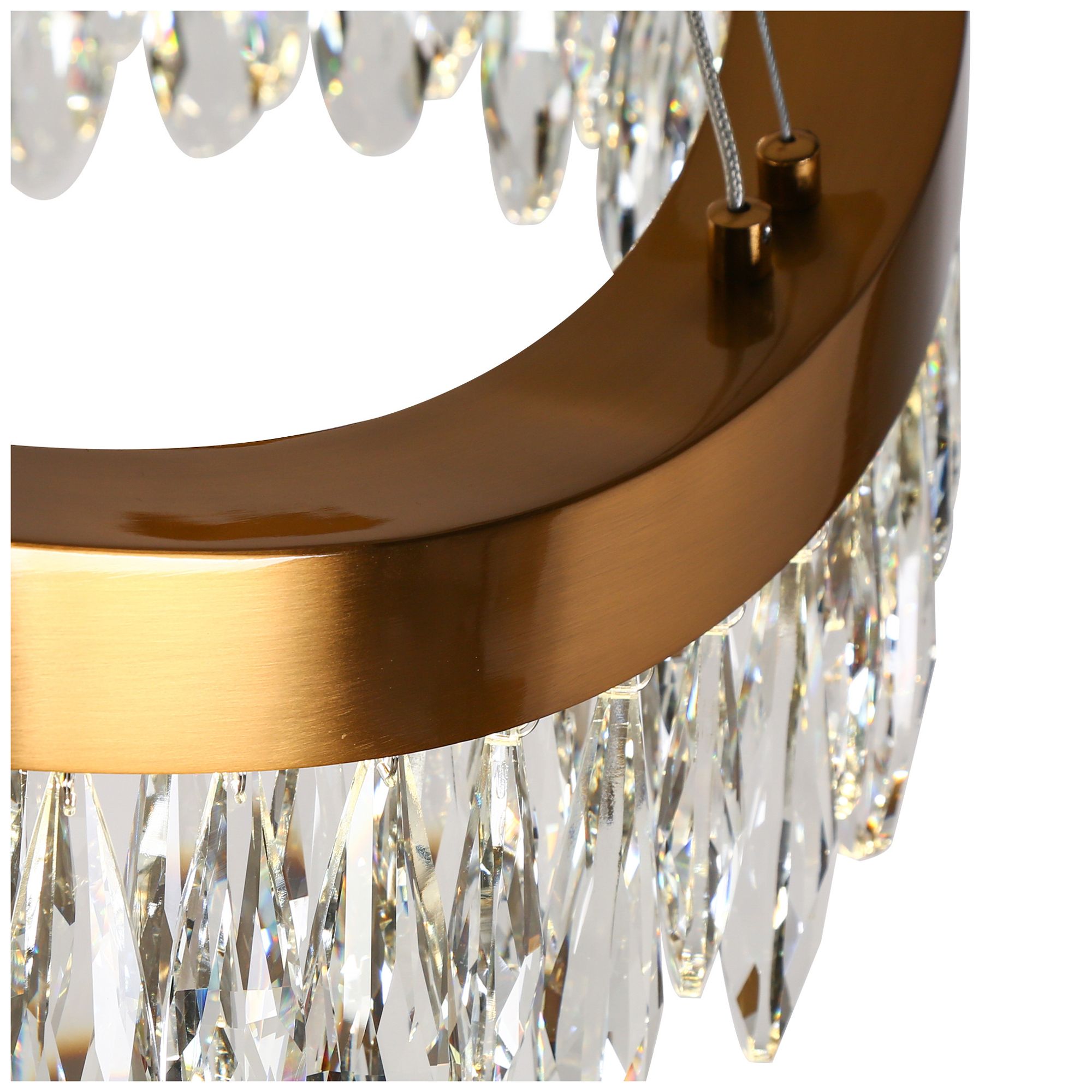 Image 5 Flowarop 1-Light LED Crystal Drum Chandelier more views