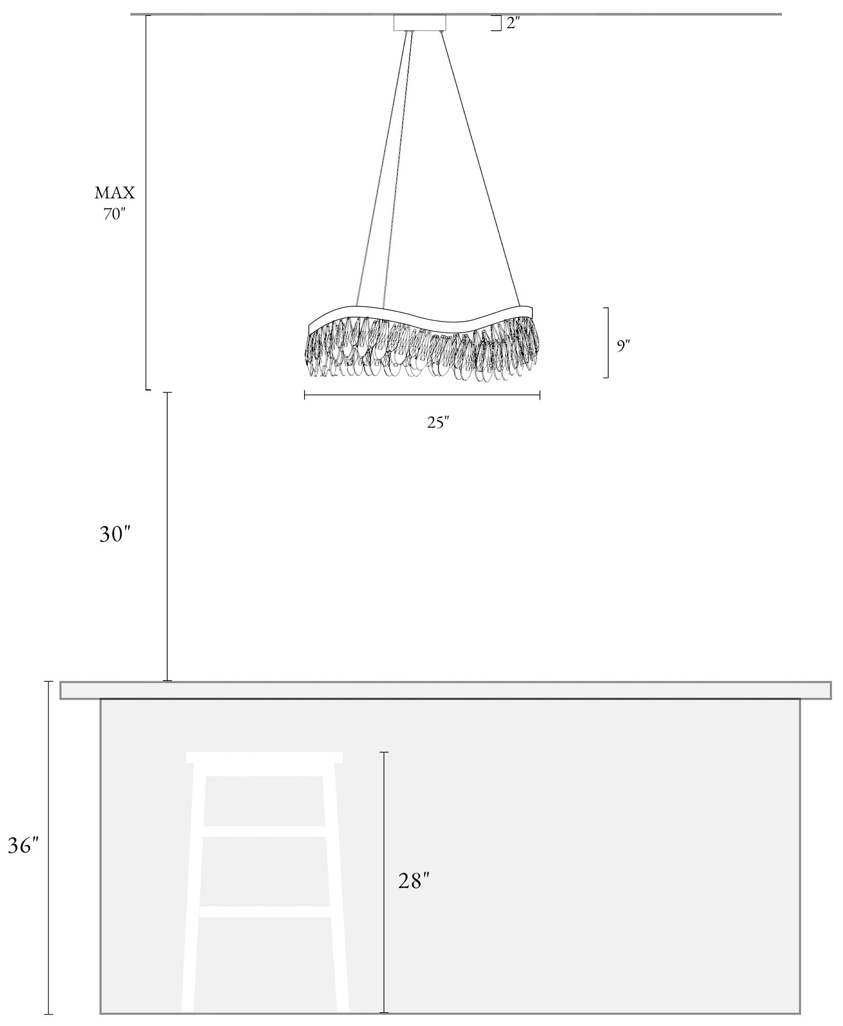 Image 7 Flowarop 1-Light LED Crystal Drum Chandelier more views