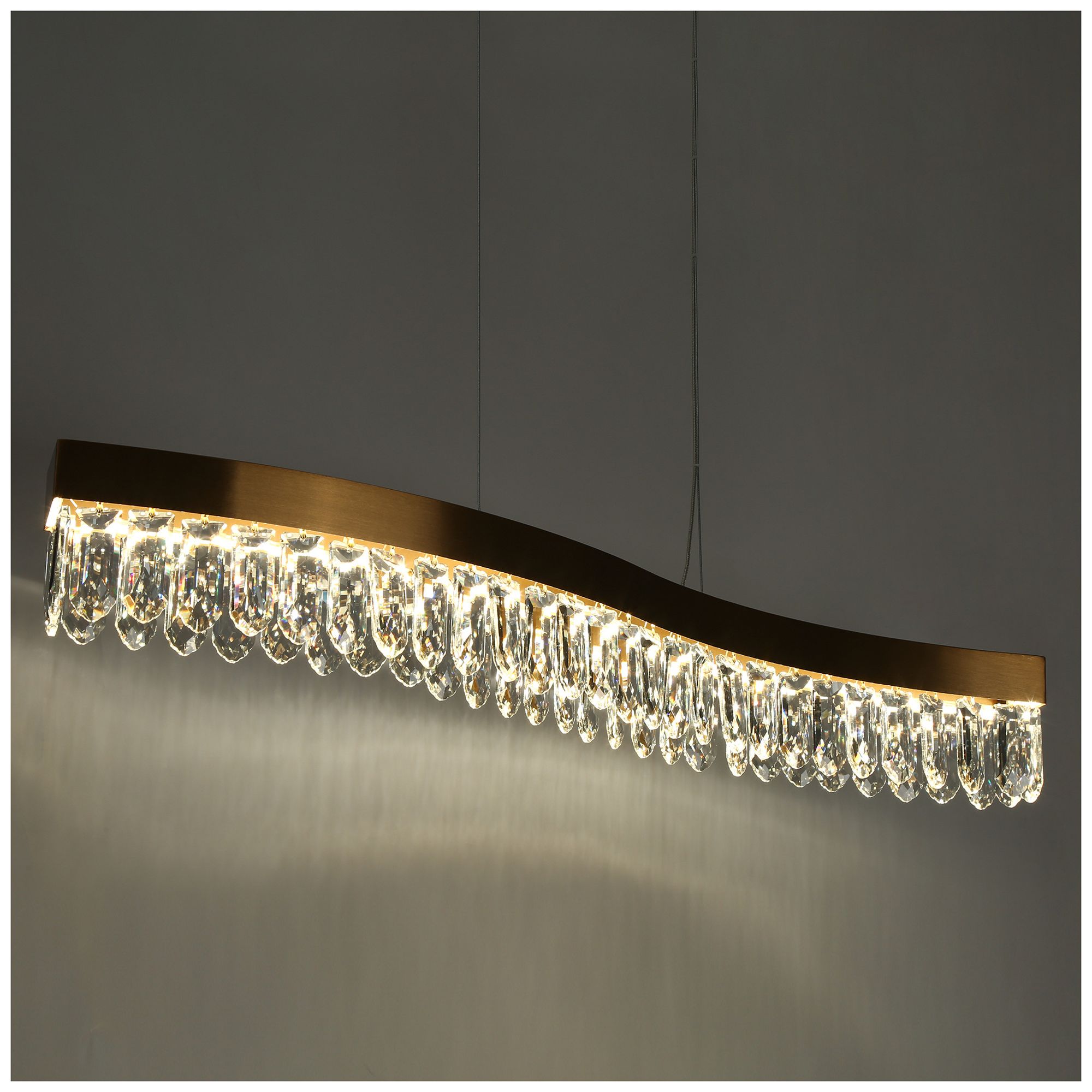 Image 4 Flowarop 1-Light LED Crystal Island Chandelier - Made to Order more views