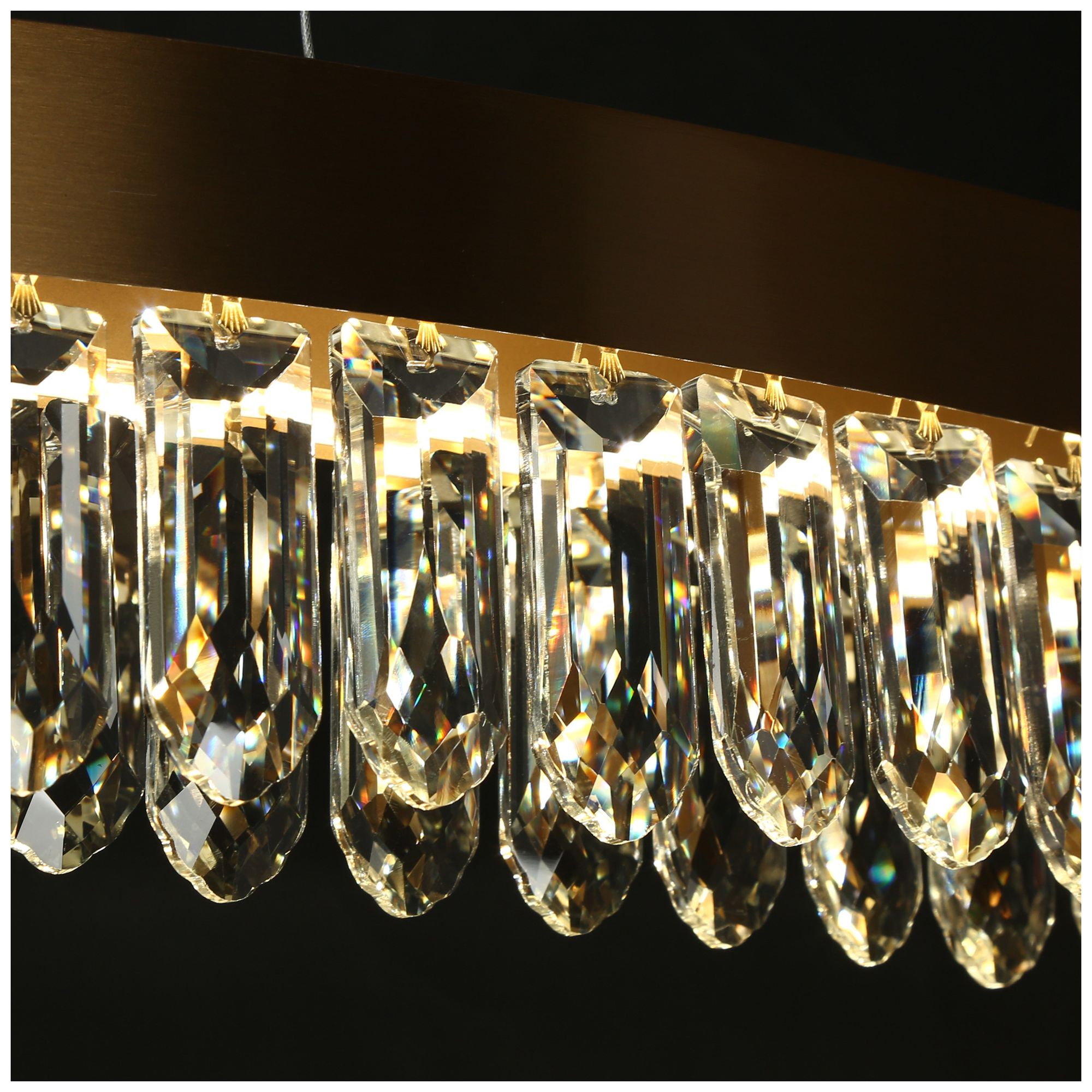 Flowarop 1-Light LED Crystal Island Chandelier - Made to Order