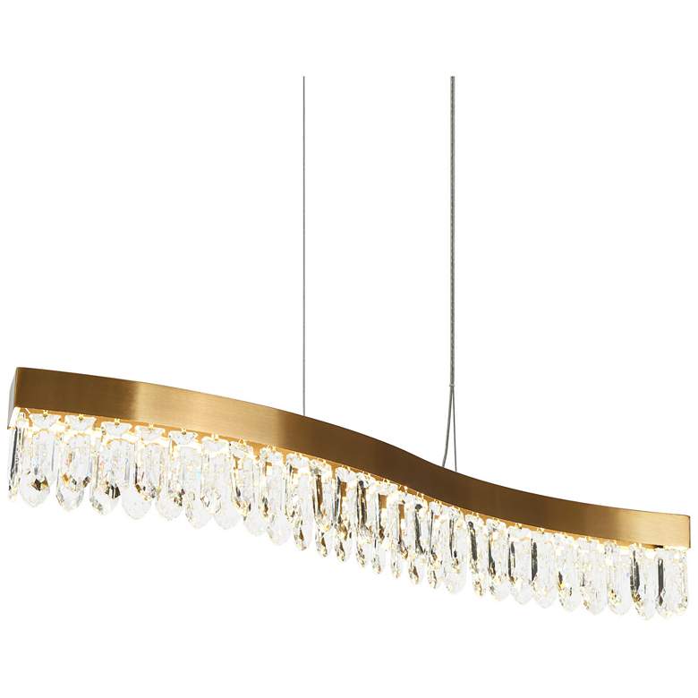 Image 1 Flowarop 1-Light LED Crystal Island Chandelier