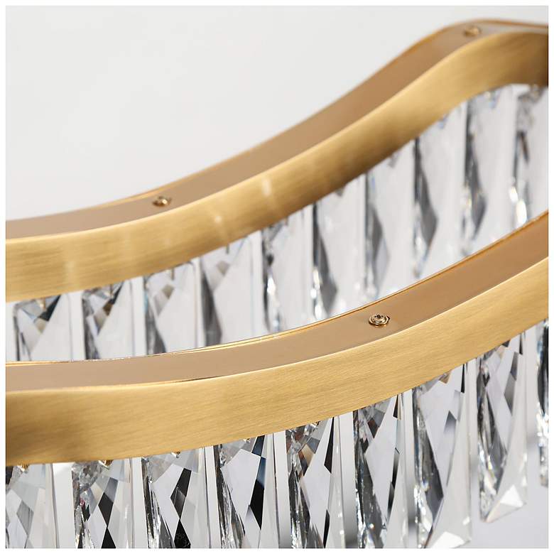Image 3 Flowarop 1-Light LED Gold Crystal Island Chandelier more views