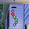 Flower 27" High Solar Color-Changing LED Outdoor Wind Chime