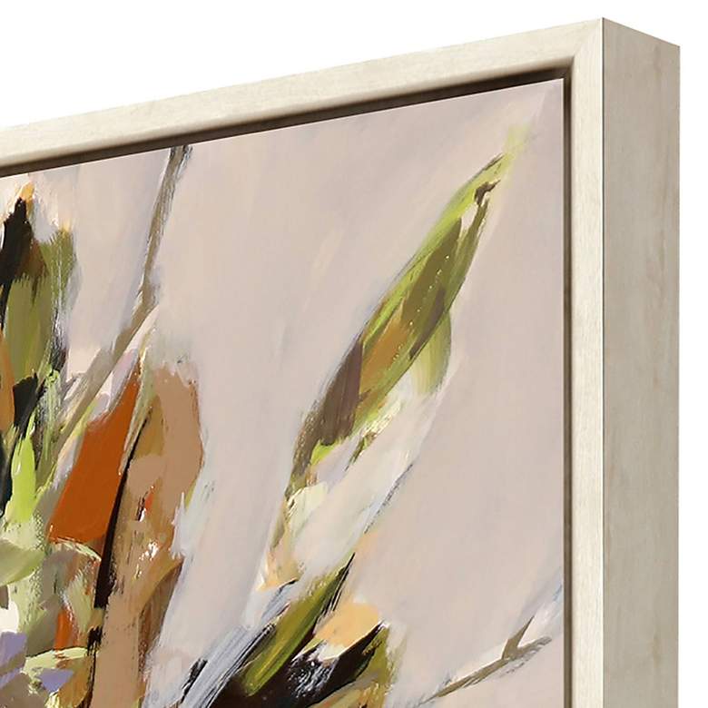 Image 4 Flower Blooms 50" High Rectangular Giclee Print Framed Canvas Wall Art more views