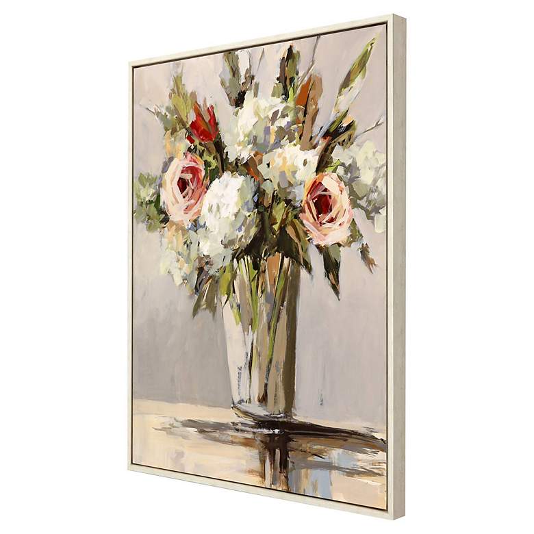 Image 5 Flower Blooms 50" High Rectangular Giclee Print Framed Canvas Wall Art more views