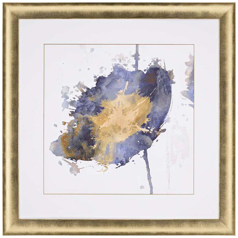 Image 1 Flower Burst III 37" Square Framed Giclee Wall Art