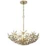 1_Flower Child 21" Wide Ambry Gold 4-Light Pendant
