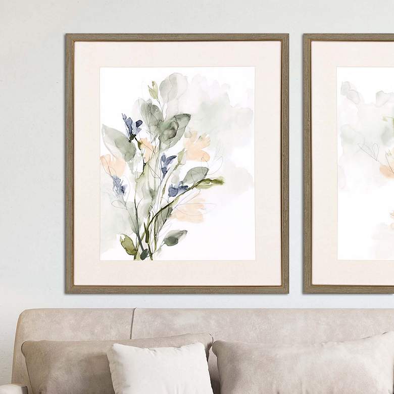 Image 1 Flower Cluster I 40" High Framed Giclee Wall Art