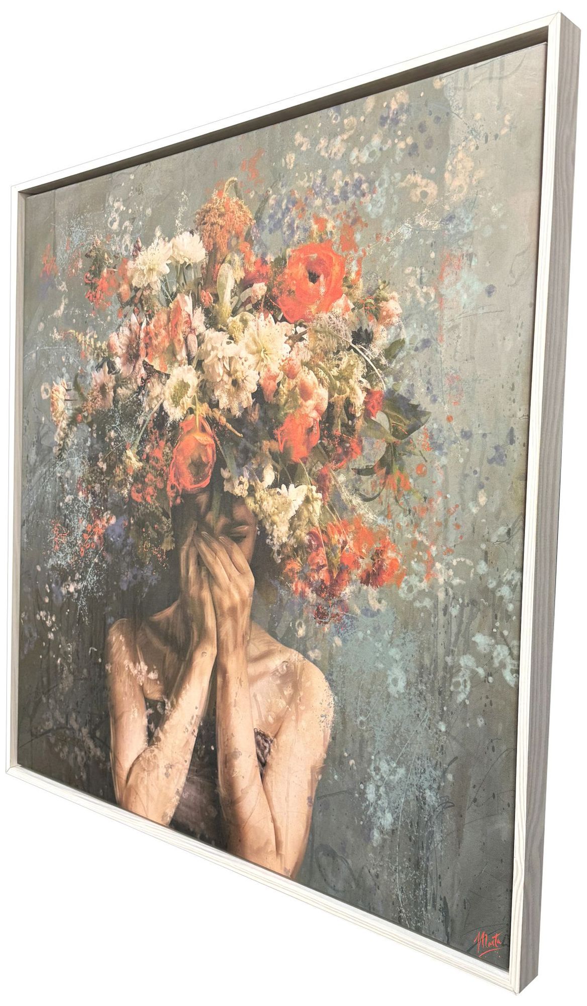 Image 2 Flower Face 42"W x 42"H Canvas more views