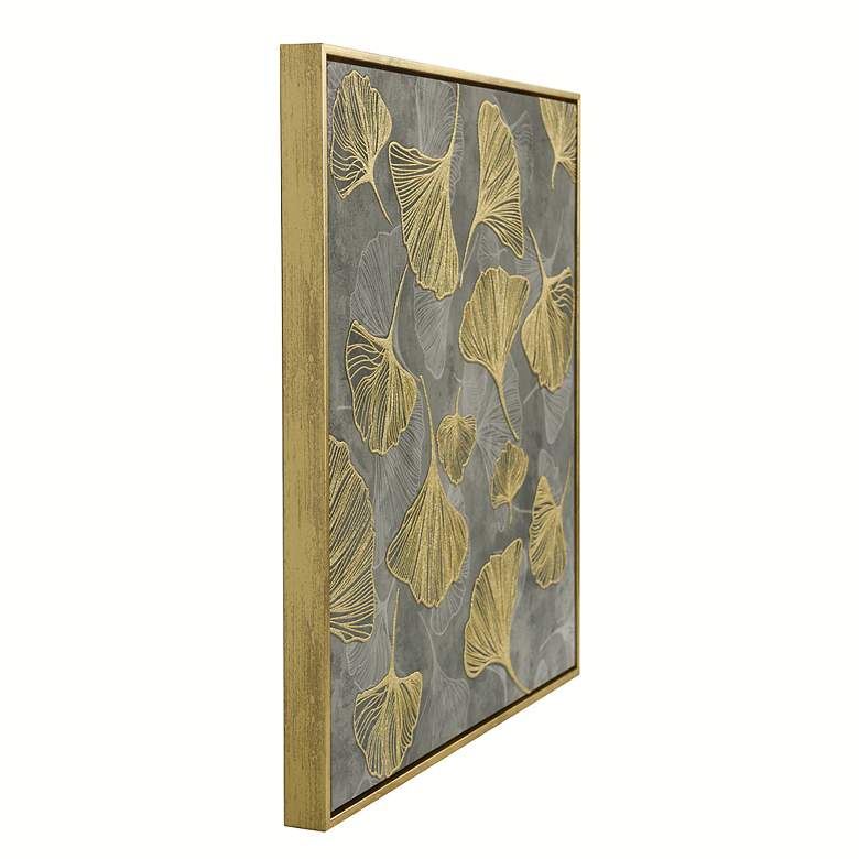 Image 3 Flower Fusion - Printed Canvas Framed with Foil Accents Wall Art more views
