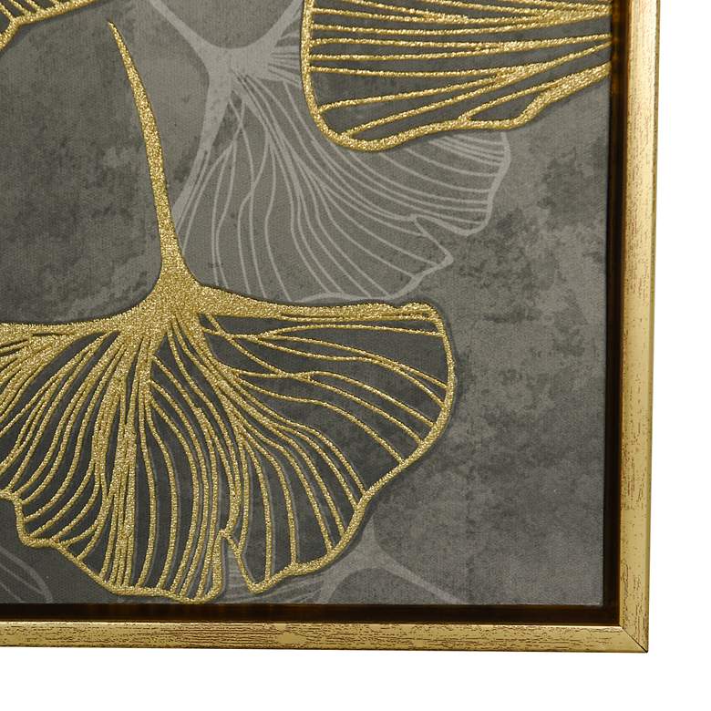 Image 6 Flower Fusion - Printed Canvas Framed with Foil Accents Wall Art more views