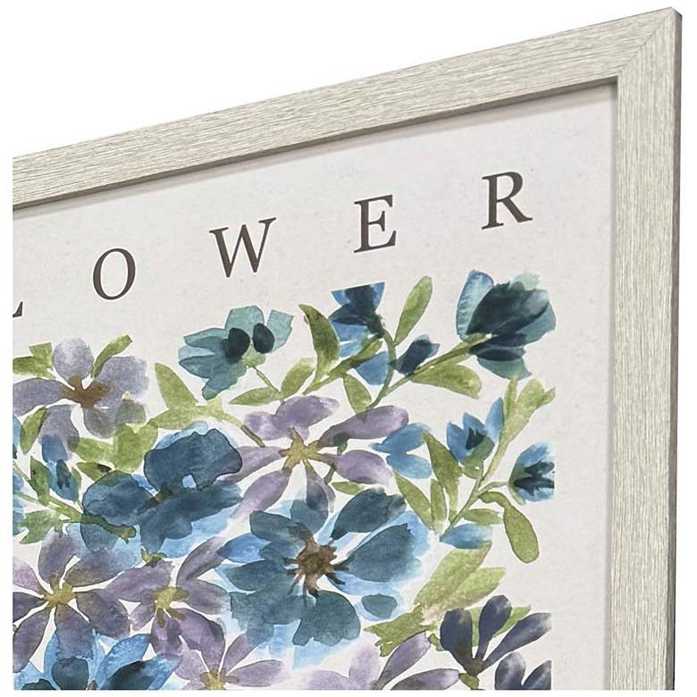 Image 4 Flower Market 17"W x 21"H Framed Art - Set of 4 more views