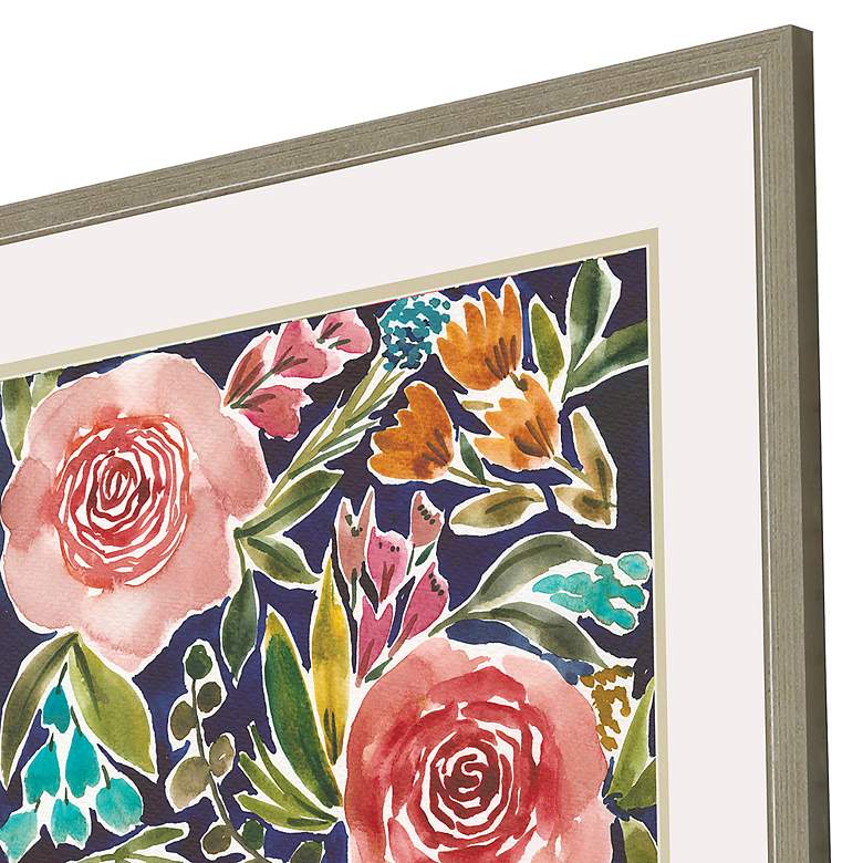 Image 4 Flower Patch 25" High 2-Piece Giclee Framed Wall Art Set more views