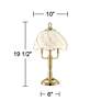 Flower Petal 19 1/2" High 3-Light Touch On-Off Table Lamp