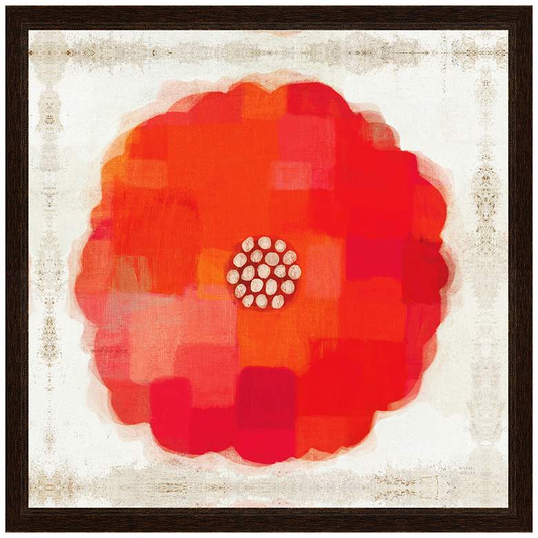 Image 1 Flower Power 24 inch Square Framed Canvas Wall Art