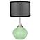 Flower Steam Spencer Table Lamp with Organza Black Shade