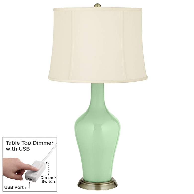 Image 1 Flower Stem Anya Table Lamp with Dimmer