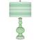 Flower Stem Bold Stripe Apothecary Table Lamp